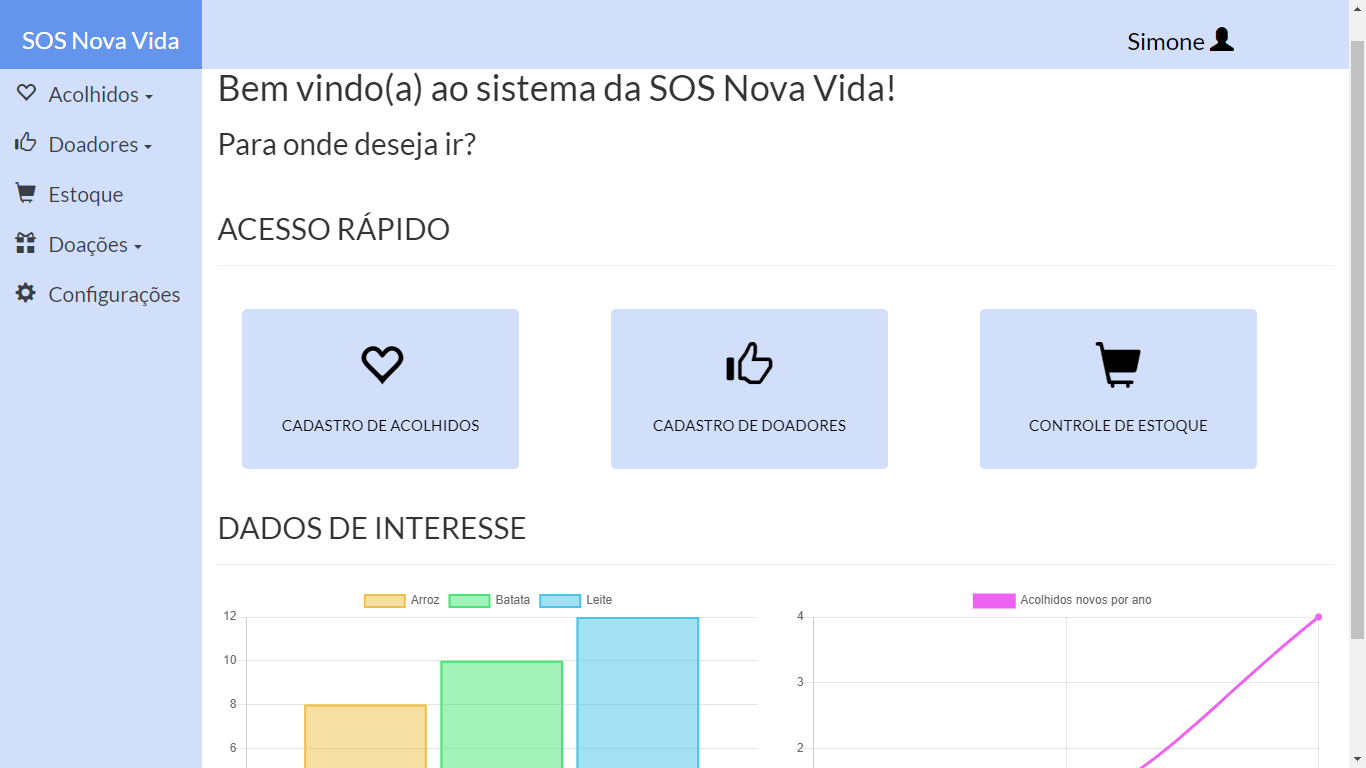 Imagem do projeto Sistema SOS Nova Vida